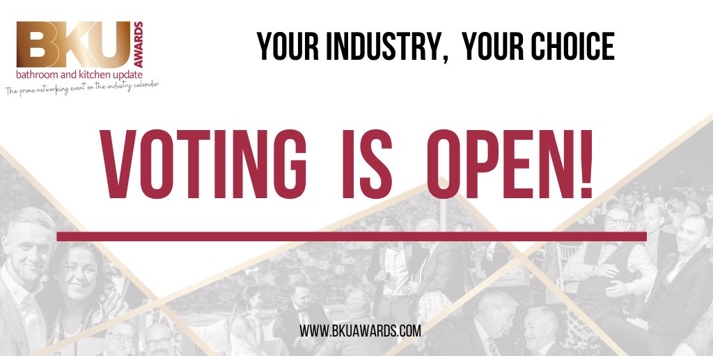 BKUmagazine's tweet photo. Get some #MondayMotivation by casting your vote in the #BKUAwards! You have until Friday 28 February at https://t.co/S6ykGAWflb to make your voice heard!
Cast your vote here: https://t.co/dXc9WlKSi1
#kbb #awards #vote #kitchen #bathroom #update https://t.co/jLUtogqSl2