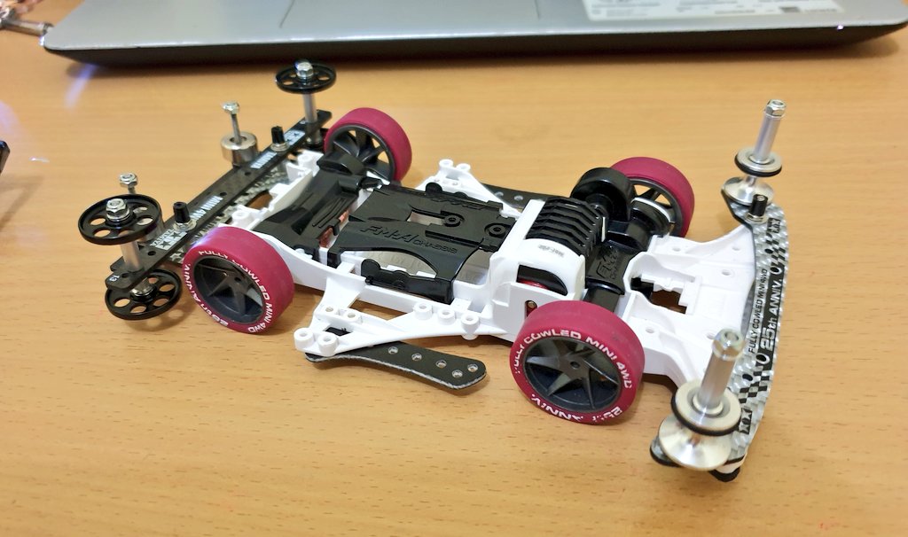 Flanel_Ham's tweet photo. #tamiya #mini4wd #tareka #FMAChassis #race #hobby #hyperdashmotor #Tamiya #TAMIYA #Tareka #TAREKA #car #scaled https://t.co/OkB6pmBvcX