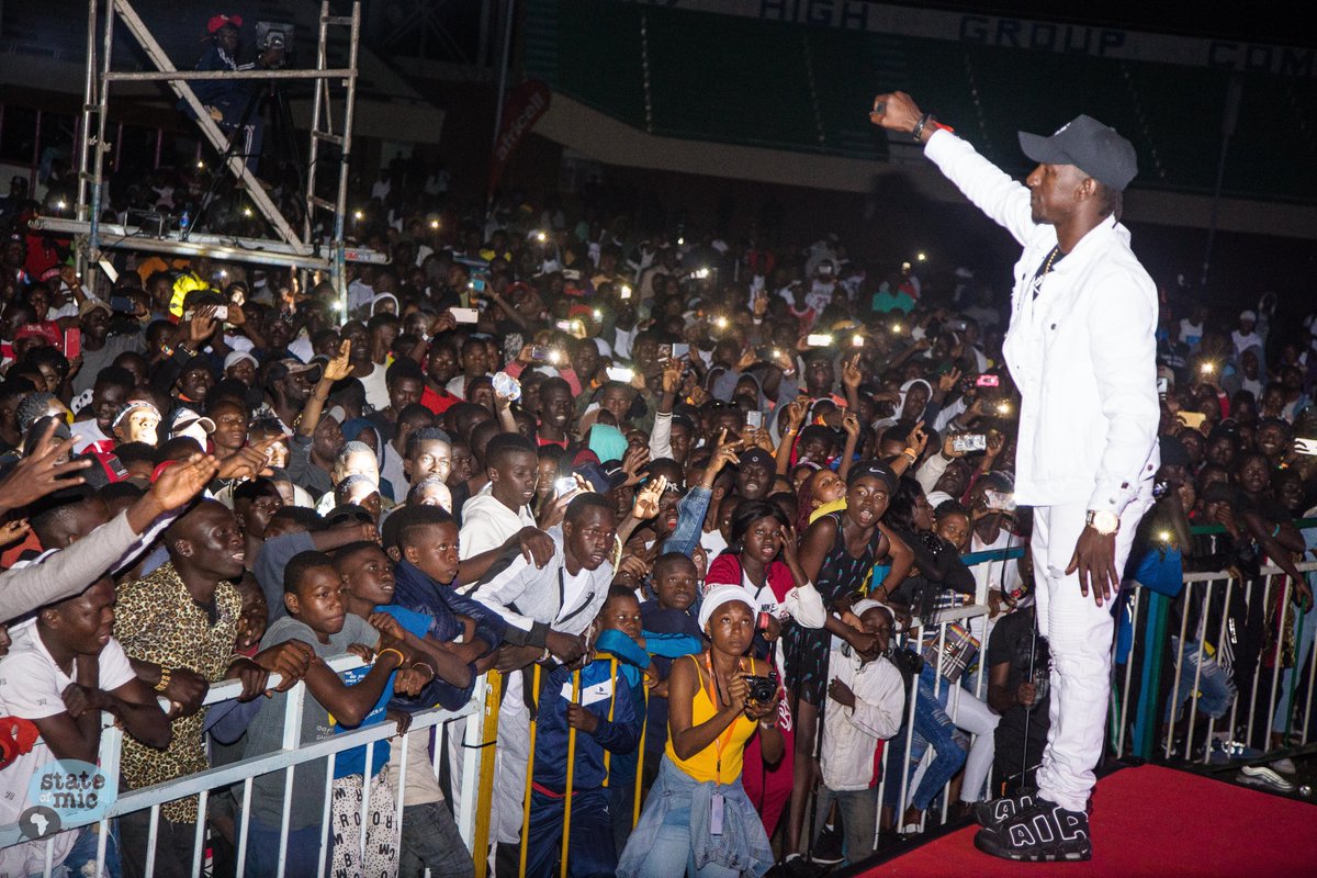 AfriCourage's tweet photo. ST was one of the biggest winners at the Wah Sah Halat Music Awards (WMA) taking home: Album of the year, people's choice of the year, Rap/Hip Hop Artist of the year and event of the year Awards. We were honored to have him at AfriCourage/OMF festival in Bakau.
Congratulations! https://t.co/DrZoOWfuoe
