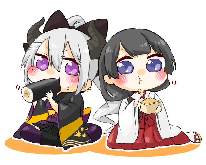 せつぶん!
仲良くもぐもぐする世界線
#でろあーと
#みとあーと 