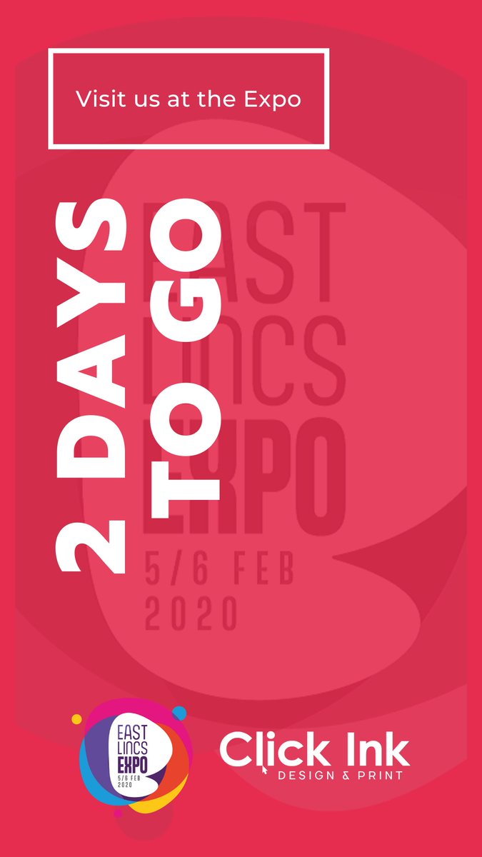 ClickInkPrint's tweet image. 2 DAYS TO GO!! until the East Lincs Expo #EastLincsExpo