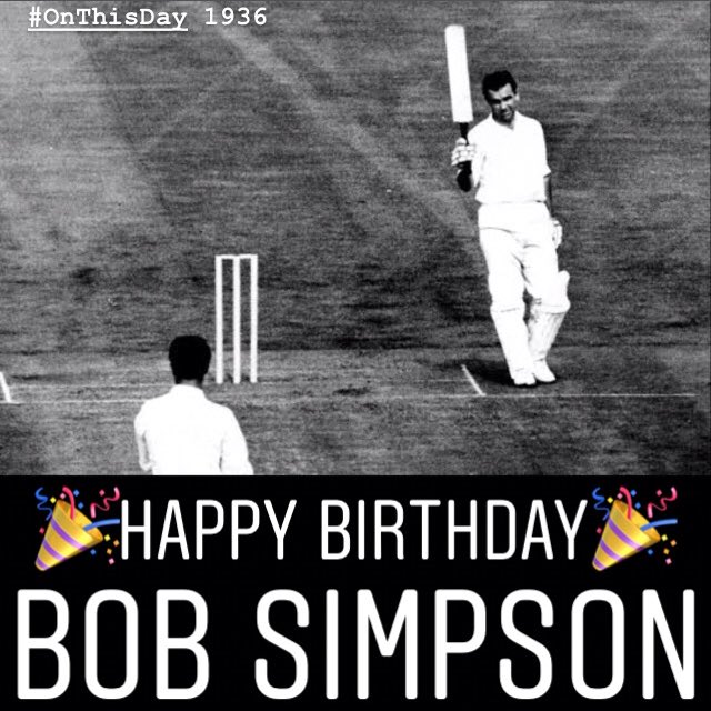 Diwakar_Gullu's tweet image. #OnThisDay 1936, AUS all-rounder, Captain &amp;amp; A Highly Successful Coach - Bob Simpson was born

* Wisden Cricketer of the Year- 1965
* 4869 Runs at 46.81 with 10 Tons &amp;amp; 27 Fifties in 62 Tests

#HappyBirthdayBobSimpson #BobSimpson #ThisDayThatYear