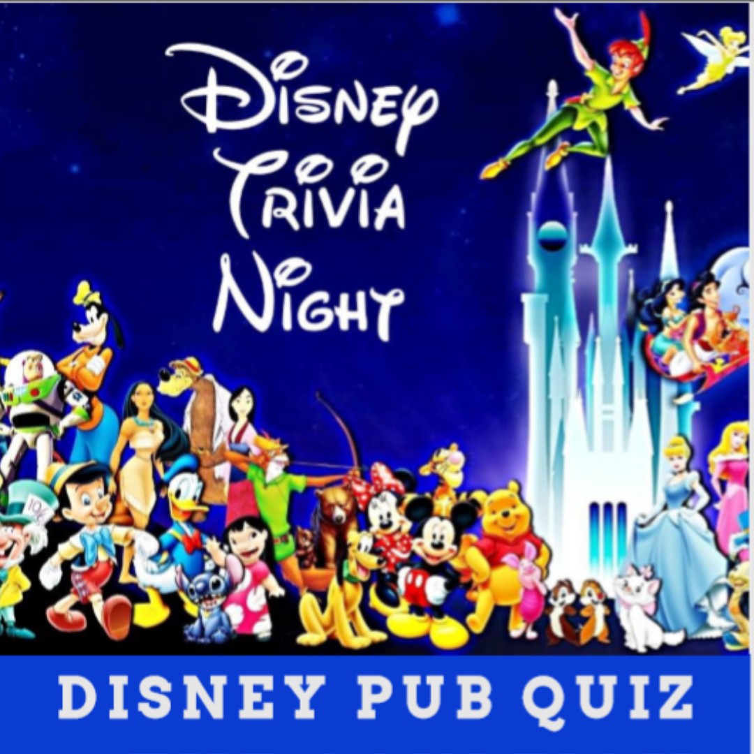Join us on Wednesday the 5th of February for our Disney quiz £1 entry and prizes to be won! call us now to book a table on 01702 713996!!