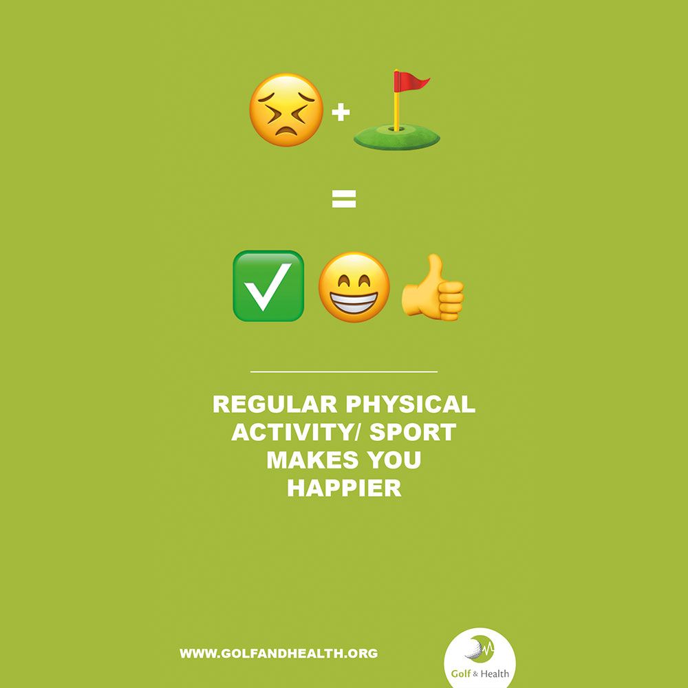 GolfAndHealth's tweet photo. Playing #golf doesn't just benefit your #physical health, but also your mental Health! 💚🧠 With increased esteem, confidence and happiness being the real beneficiaries 😁

https://t.co/fH2F5lCd8H #GolfHealth https://t.co/DUvANyK7jt