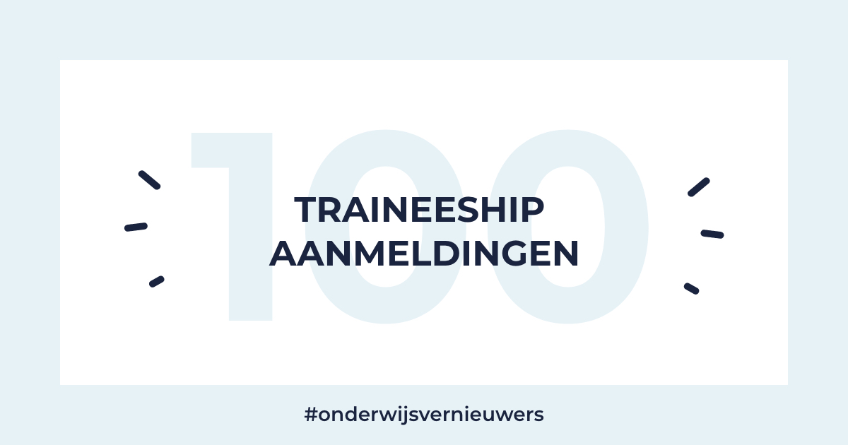 Trainees in onderwijs tweet media