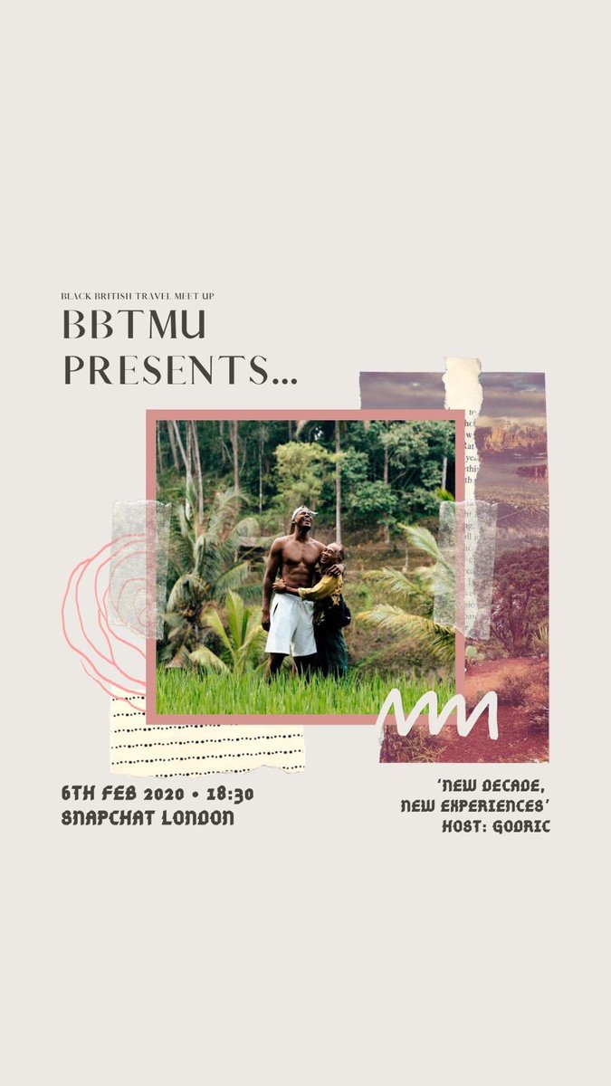 BBTravelMeetUp's tweet photo. Drum roll please 🥁
Introducing your HOST for our first event of 2020!
GODRICK 🎉🎉🎉
#BBTMU presents: New Decade, New experiences💥 6th February | 6:30PM | Snapchat, London!
You don’t want to miss this! Tickets available here 👇🏾
https://t.co/uYXH4gm2w8 https://t.co/5jX0oTahne