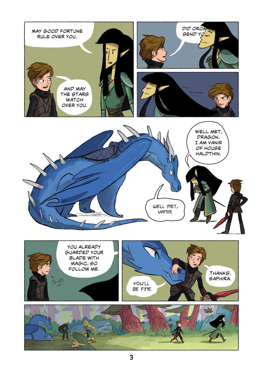 carriecopadraws's tweet image. I created a comic of a favorite scene from the Eragon book series! The Sparring Yard - adapted from Eldest by Christopher @paolini 1/5
