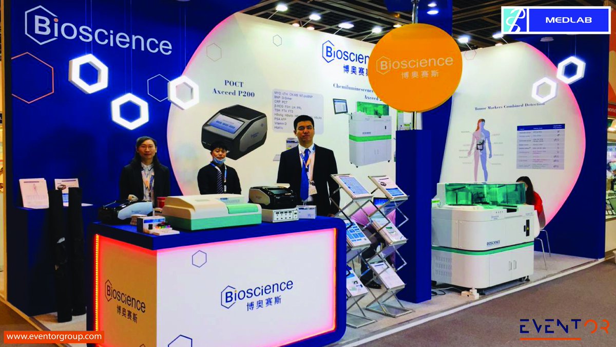 eventorgrp's tweet photo. We are proud to work with BioScience for their exhibit at @medlabseries

#medlab #dubai #exhibition #event #mydubai #DubaiExpo #stallfabrication #standdesign #marketing #branding #dubaiworldtradecentre https://t.co/mNZWvAQET4