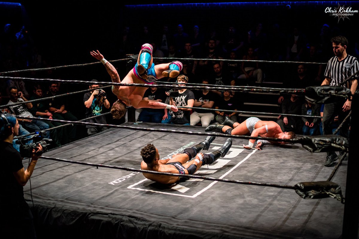 Wrestle_Agency's tweet photo. Another big weekend for Wrestling Agency Stars Rampage Brown and Robbie X in the books!

On Saturday both men competed at RevPro’s Raw Deal in front of a packed crowd at the Gordon Craig Theatre, and Sunday saw them in action again at a sold out Cockpit!

https://t.co/Vk0nQReLO9 https://t.co/LtsH0OG7cs