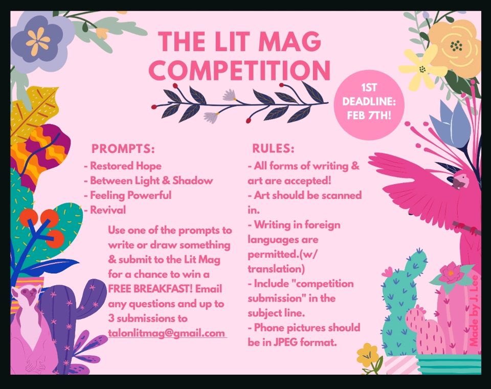 Don’t forget to enter our competition for the chance to win a free breakfast! Round one deadline February 7! Instructions below (:
