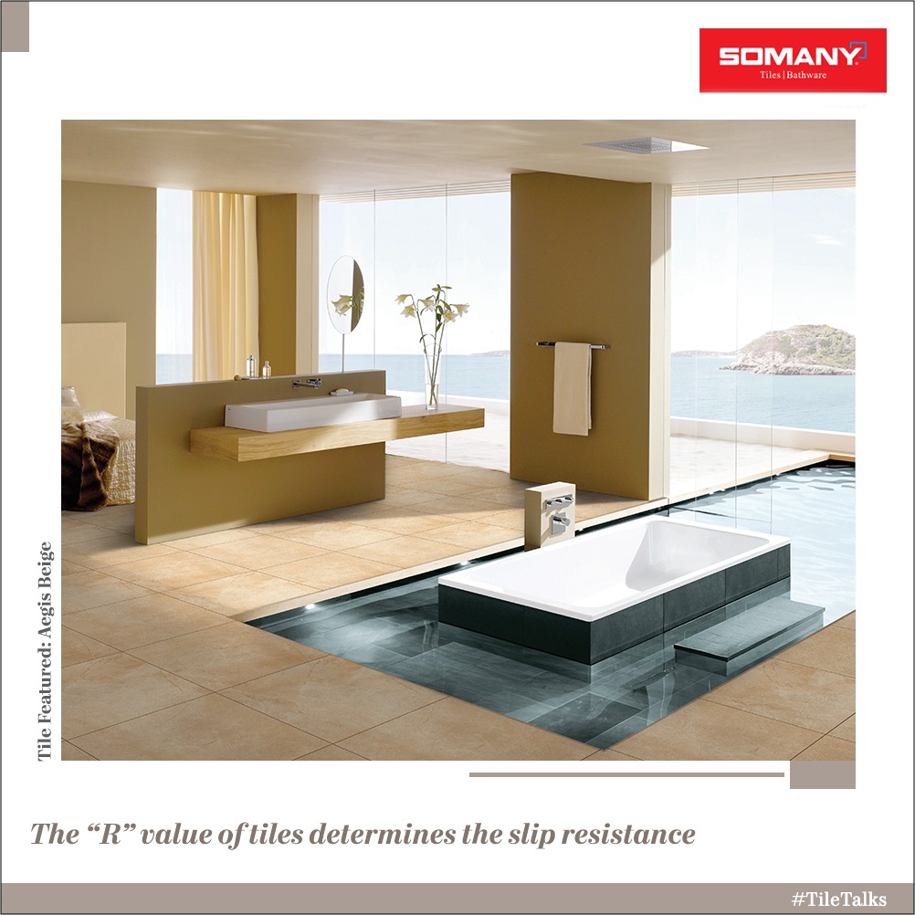 SomanyCeramic's tweet photo. R9 is the minimum standard of slip resistance and is most suitable for dry areas, whereas R13 is the highest value and is preferred for wet areas. So the next time you purchase tiles, make sure you check the R-value.
Product featured: Aegis Beige
#TileTalks #SomanyTiles https://t.co/xeXu62kATF