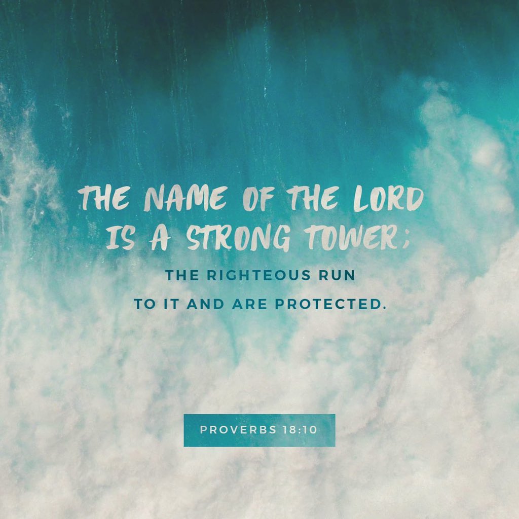 When you are insecure, in need, afraid, or stuck... where do you run to?  What brings you comfort and hope? Gods Word tells us that the name of the Lord is a strong tower for us to run to.  God keeps us safe when we face the storms of life.