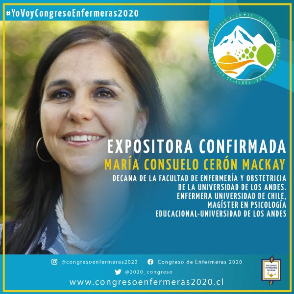2020_congreso's tweet photo. 📌12 -16 de octubre👉 IV° Congreso Internacional y XX° Nacional de Enfermer@s
😉Estamos felices 🙌 seguimos sumando ponentes del más alto nivel @Mangie27 @regional_nuble @RegionalArica @regionalenfv @RegionalRancagu @RegionalStgo @ColegioOsorno 
📱https://t.co/dWsAtzuBNA https://t.co/eKXavtml7u