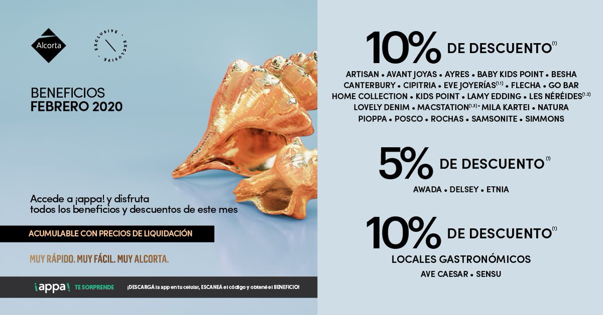 • Beneficios #Exclusive - Febrero •
Más información: bit.ly/2KlxNkB