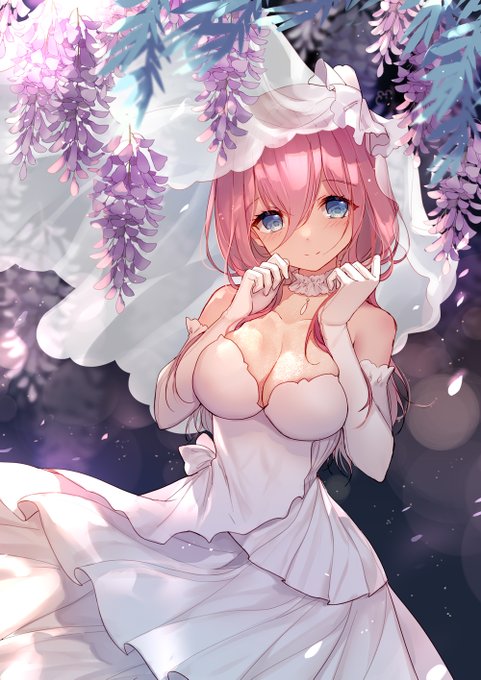 Bison倉鼠さんがTwitterに投稿した中野三玖(五等分の花嫁)のイラスト。