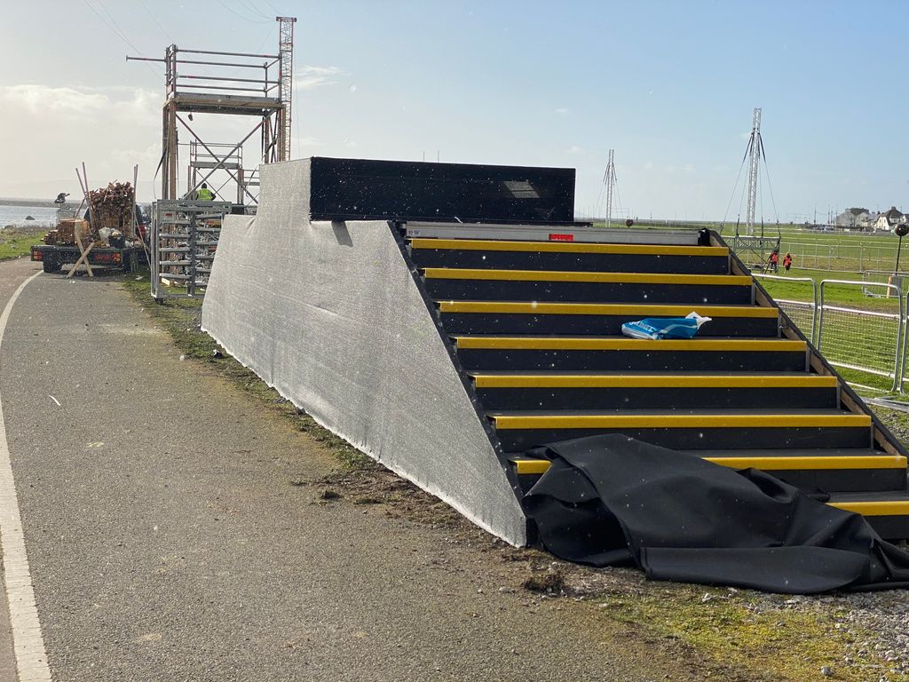 FirepitCompany's tweet image. Jason is very excited to be visiting Ireland today to see the conclusion (of our part) of an excellent project. Here’s a teaser &amp;amp; if you’re in Galway you can see the output every evening this week. Check back later to see what we’ve made for that stage! #Galway2020 #Firetour