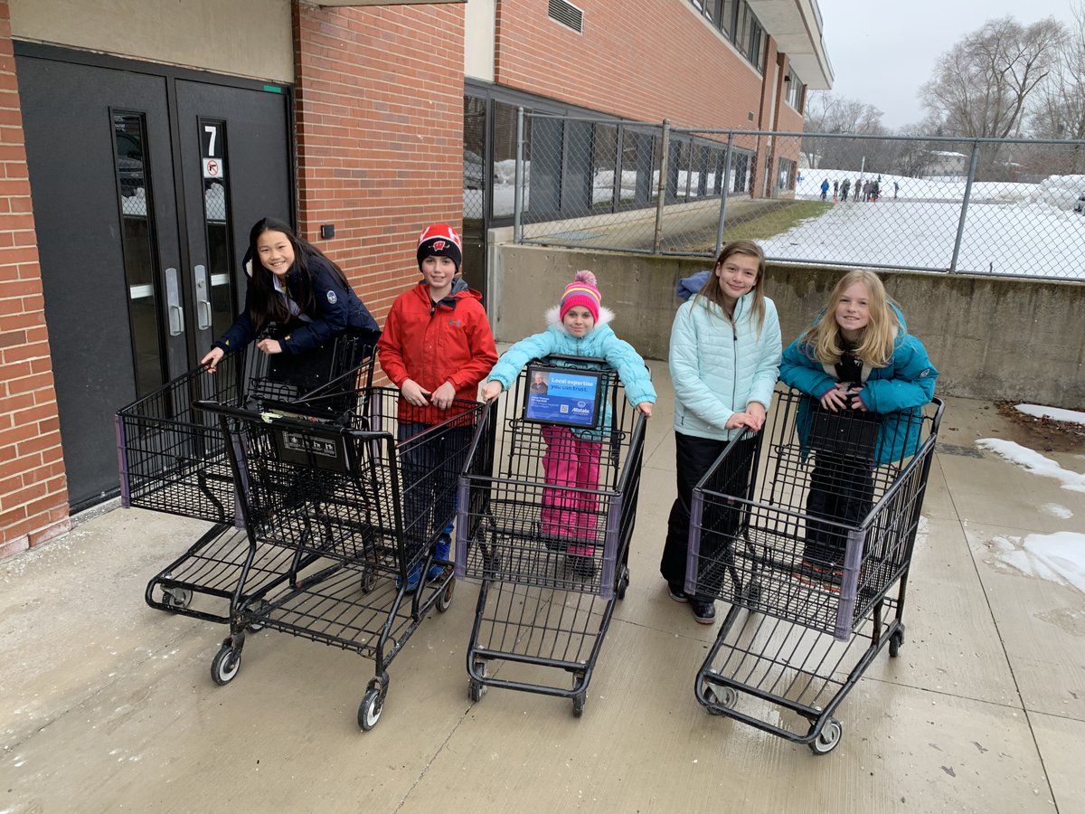 PattonStC's tweet photo. A special thank you to these Student Council kids who helped to load and deliver FOUR CARLOADS of food to the shelter at @JourneysRoad . Fantastic job Panthers! @AHSD25Patton https://t.co/ERlna0EPGr