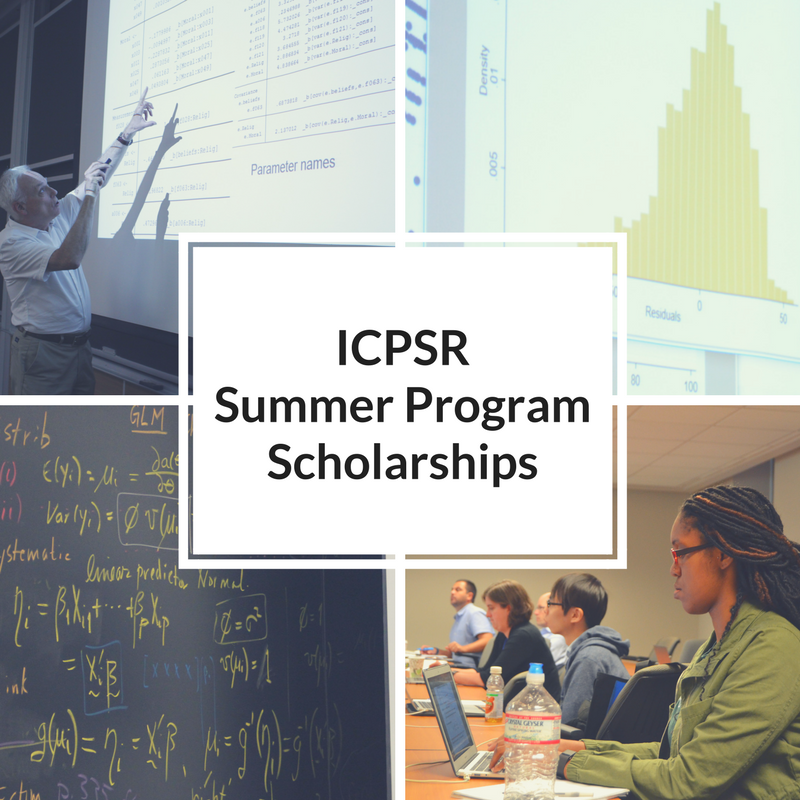 Time to apply for ICPSR Summer Program Scholarships!