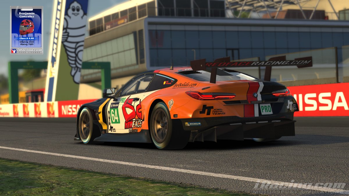 RedfaceRacing's tweet image. 💪 Bravo à notre pilote Benjamin Gonzalez pour ses 7k d'iRating !
❤ Merci à toi pour ta façon de motiver les autres à rouler, au fait que tu te donnes toujours à 100% et à ton accent du sud de bon vivant qui fait du bien !