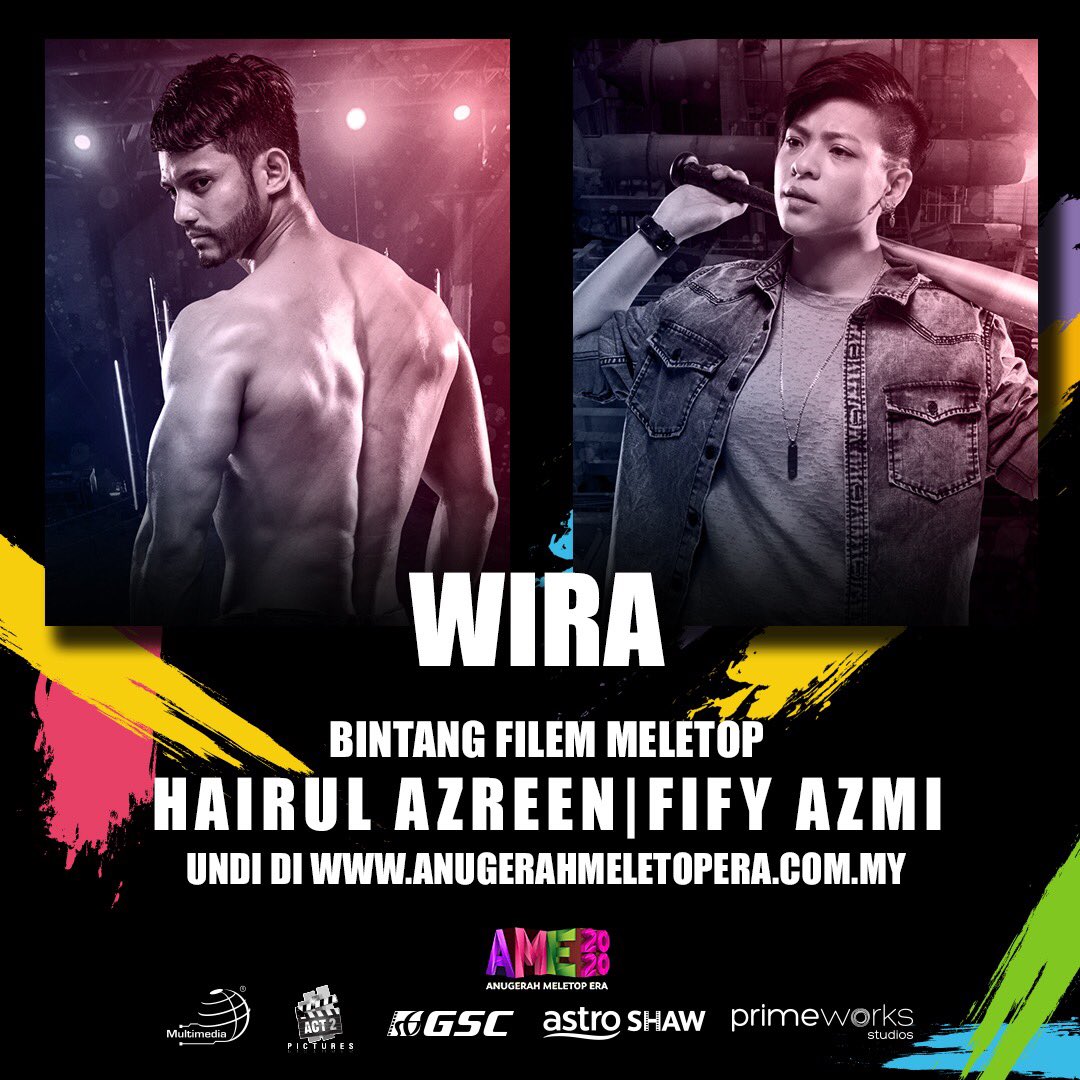 primeworksfilm's tweet photo. Yass! #FilemWira berjaya menjadi antara pencalonan di #AME2020 🥊. Jom undi di https://t.co/5MOZsfhnaA sehingga #SangkarMovie

#WIRA #FilemWira #Wira2019 #actionmovie https://t.co/Kq5hMmEp98