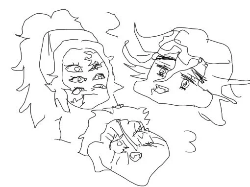 今日は描いて消す描いて消すだけで形にならない日みたいなのでもう寝る
これは利き手じゃない方で描いた壱弐参 