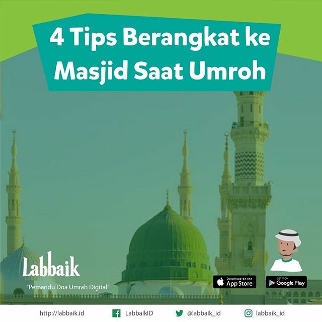 Labbaik_ID's tweet photo. Di Indonesia, berangkat ke masjid kayaknya nggak perlu tips khusus, ya. Siapkan saja sajadah, keluar rumah sambil mengucap doa lalu langsung jalan ke masjid terdekat. Tapi, saat menjalankan ibadah umroh di Mekkah, tips berangkat ke masjid ini jadi pentin… https://t.co/x4WyrWQ2I3 https://t.co/W8Sh58d9tj