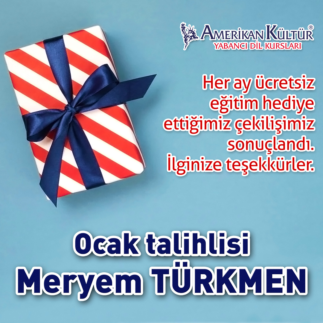 Ücretsiz 1 kur eğitim çekilişlerimiz her ay sürecek 💣 Katılmak için bizi beğenin/takip edin ve ad, soyad ve telefon numaranızı bize mesaj atın 📩
