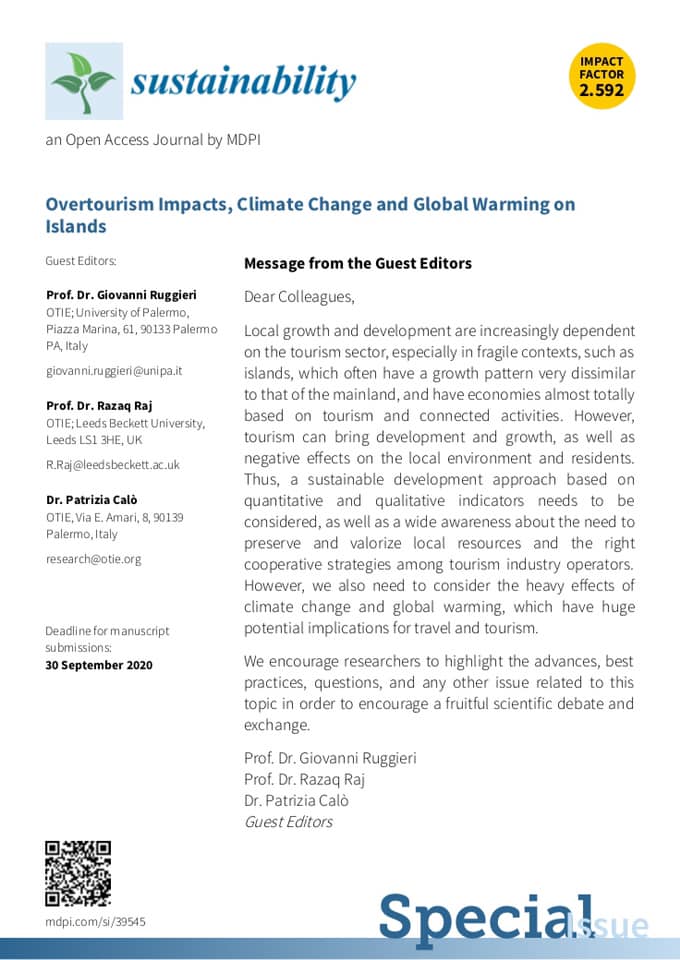 OTIE07's tweet photo. Tourism Impacts, climate Change and Global Warming on Islands.
#Tourism #Sustainability https://t.co/I697cJL3H1