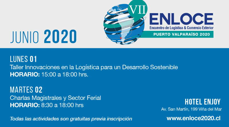 CorporacionPPC's tweet photo. #GENTEPUERTO #ENLOCE #ENLOCE2020
🚢VI Encuentro de Logística & Comercio Exterior
📍Hotel Enjoy Viña del Mar, Valparaíso- Chile
🗓️Lunes 01 y Martes 02 de Junio del 2020.
TODAS LAS ACTIVIDADES SON GRATUITAS PREVIA INSCRIPCIÓN AQUÍ: https://t.co/dMn0JqjstH https://t.co/9wKDMlea3Y