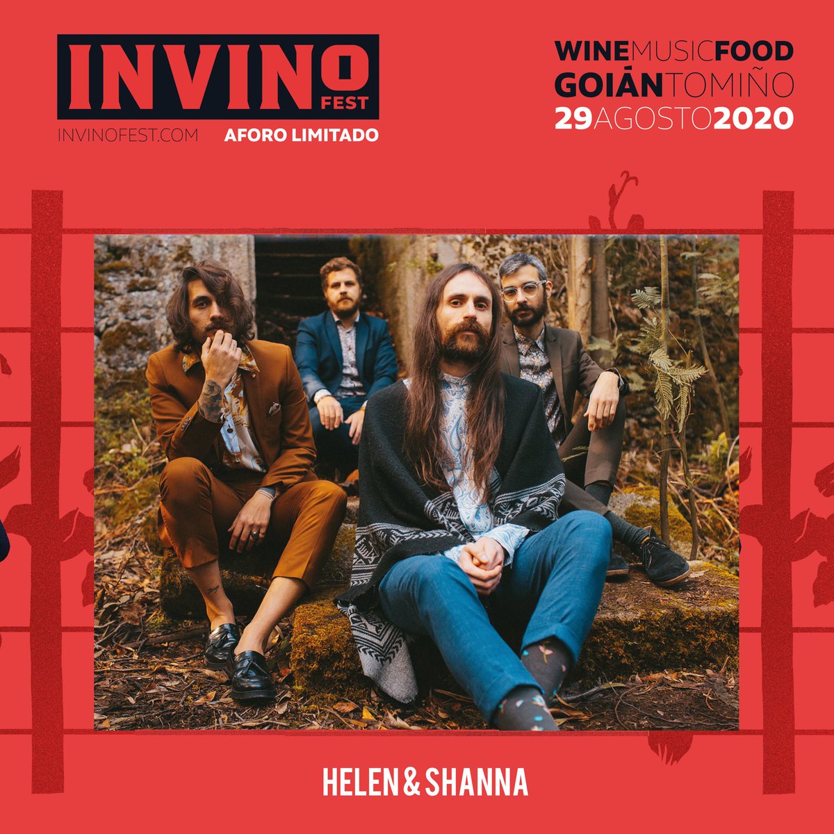 1️⃣ HELEN &amp; SHANNA é esa banda que vas descubrir este verán. Presentan unha mestura de culturas e estilos. Son folk. Son psicodelia.Son worldmusic. Con referencias ós sesenta e setenta no seu directo vibrante,os galegos chegan nun gran momento,presentando o seu novo disco “Tempo”.