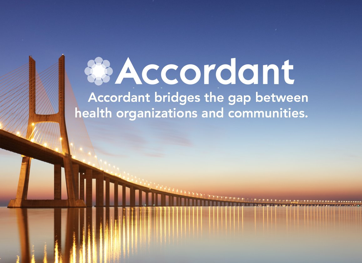 We have an expanded vision for impact. Many health organization partners have entrusted us with not only philanthropy but also community health impact,  governance and cultures.  That's why <a href="/AccordantGiving/">Accordant Philanthropy</a> is now <a href="/AccordantHealth/">Accordant</a>; please consider following our new channel.