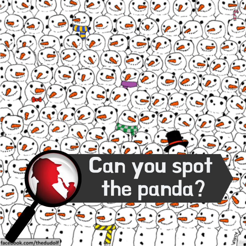 TGERDC's tweet photo. Puzzle time! Can you find the panda hidden among the snowmen? ⛄⛄🐼 #puzzleoftheweek #tgerdc https://t.co/Xp4AlvJ7E5
