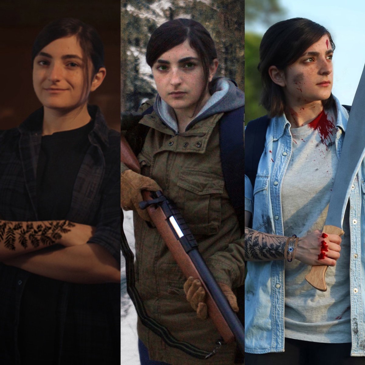 Naughty Dog on X: Ellie cosplay from The Last of Us Part II by Madalena  from Portugal. Submit your own cosplay, fan art, tattoos, and other  creations here:   / X