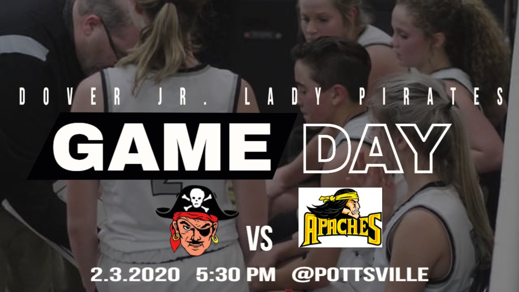 dover_athletics's tweet photo. Big games for the Jr. Pirates/Lady Pirates as they travel to Pottsville this evening. 7th grade Pirates start at 4:00 pm. ๐โ ๏ธ#GoPiratesWIN https://t.co/cbJJPSZEBK