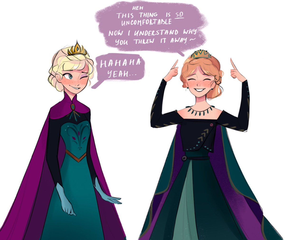 The meeting of the past and the future ~
#Frozen2 #Elsa #anna #frozen 