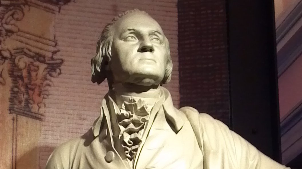 Statue of George Washington by William Rush. 