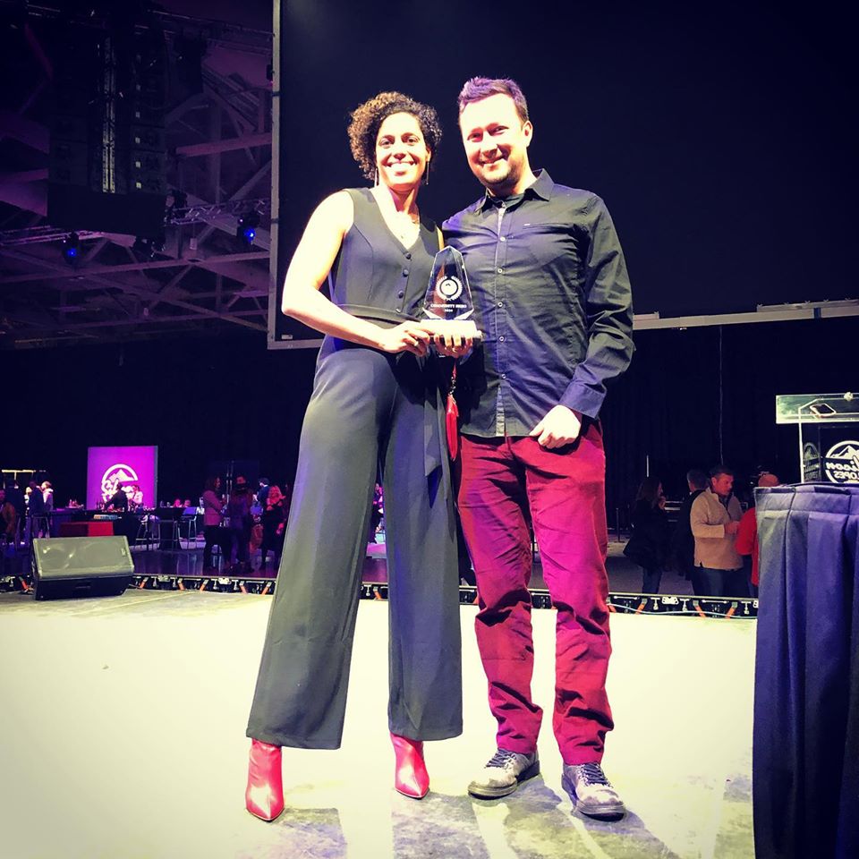 betaboom's tweet photo. A quick shout out to our Founders @sergbeta and @kimmypaluch who not only represented @betaboom  at the Silicon Slopes Tech Summit #ssts20 but also brought back an award!💃👏

Congratulations for the Silicon Slopes Community Award!👏. You are our inspiration!🙌
#ssts20 #betaboom https://t.co/AsDFzJTTEa