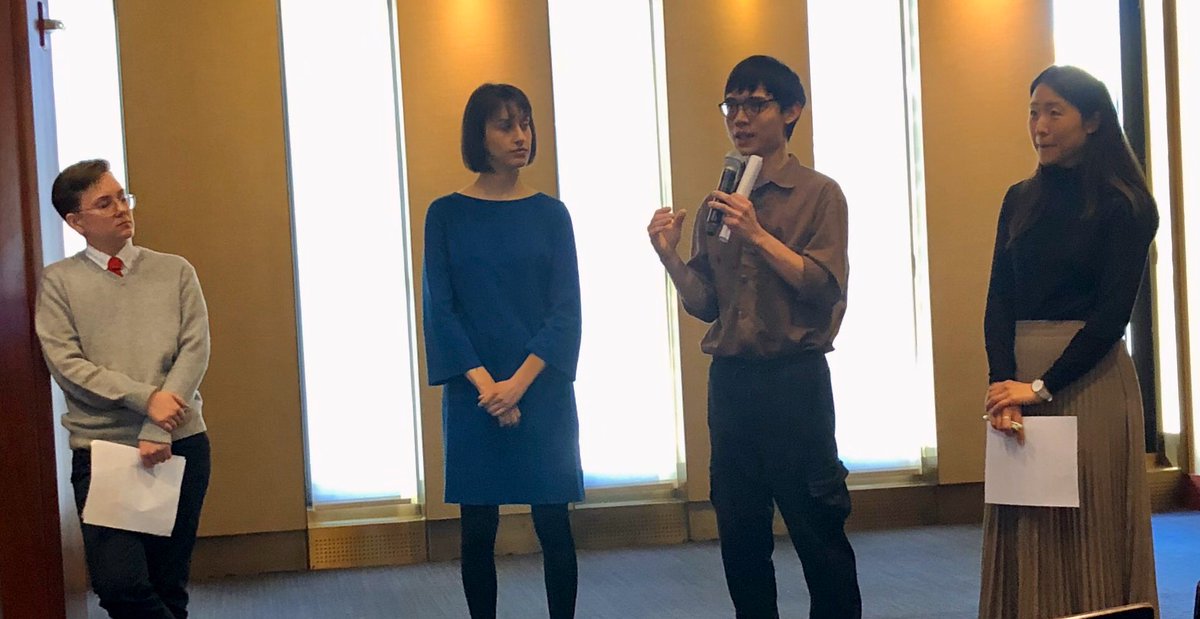 jojokarlin's tweet photo. Student Prize winners reflect on the support and obstacles of using digital methods in graduate work. Seems like there are some good advisors in @nycdh (@jcdevaney @RoxanneShirazi Shen Hsueh-man Toby Lee) #nycdh2020 #nycdhweek @nycdh https://t.co/UYDrZNwYeI