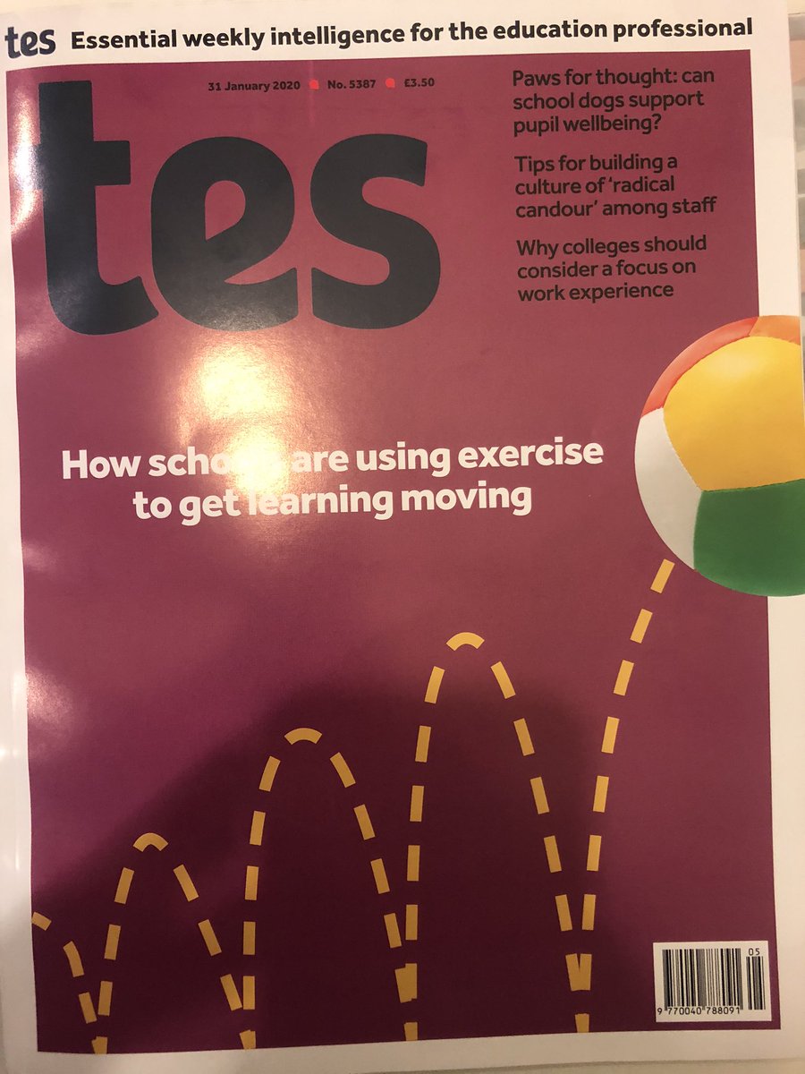 EndaMcbrien's tweet photo. Really proud that my research project that I completed through @E_T_Foundation @TeamSUNCETT MA Short Course was featured in this months @tes magazine, thanks @MrsSarahSimons for documenting 😊 https://t.co/ESHkmShTbv