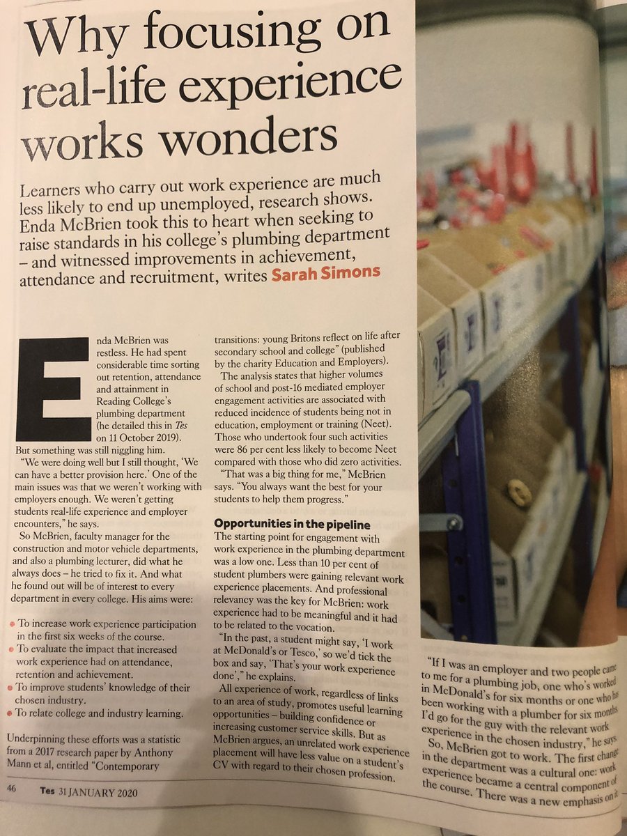 EndaMcbrien's tweet photo. Really proud that my research project that I completed through @E_T_Foundation @TeamSUNCETT MA Short Course was featured in this months @tes magazine, thanks @MrsSarahSimons for documenting 😊 https://t.co/ESHkmShTbv
