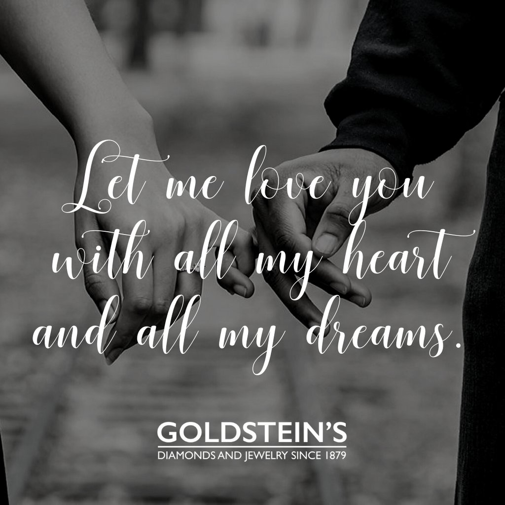 GoldsteinsJwlry's tweet photo. "Let me love you with all my heart and all my dreams." -Alexandra Vasiliu ❤️ https://t.co/R7cGWA3Lr7