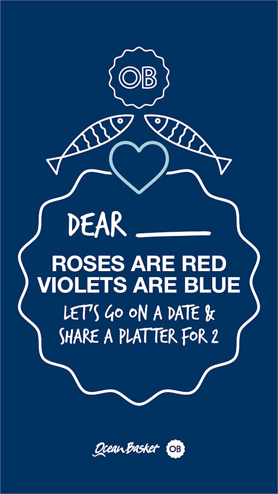 MoreThanFoodMag's tweet photo. The month of love has just begun &amp; @TheOceanBasket is giving you &amp; your loved one a Valentine’s Dinner valued at R500 💕 

RT the image below &amp; tag who you’d love to share a platter for 2 with.

1 winner will be chosen from entries from Twitter &amp; Instagram.

#MTFGiveaway https://t.co/vFDhJcKoyu