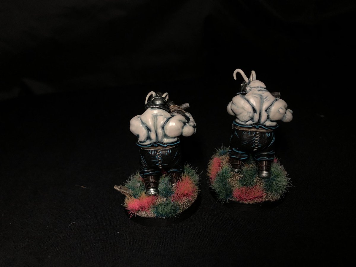 the_black_sun's tweet image. Here’s the 2 Leadbelchers and a group shot for Month Two! #FETI2 #miniaturemonday #PaintingWarhammer #AoS