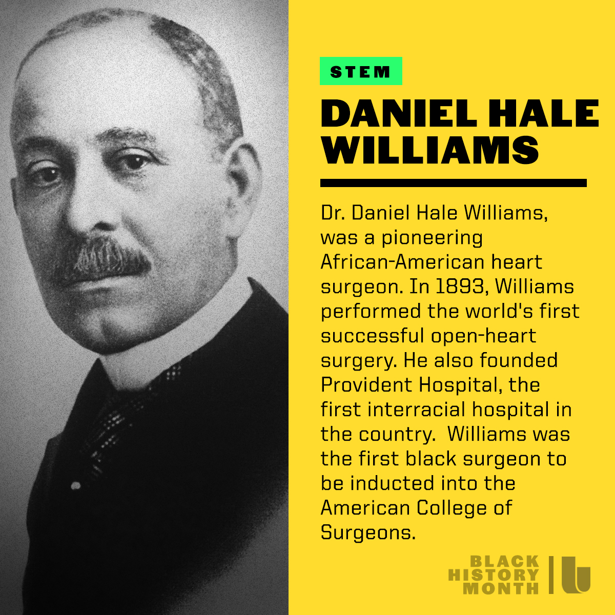 Twitter 上的Andscape："Today we highlight Dr. Daniel Hale Williams, a pioneering African-American heart surgeon #BHM https://t.co/9wwy4ycgI1" / Twitter