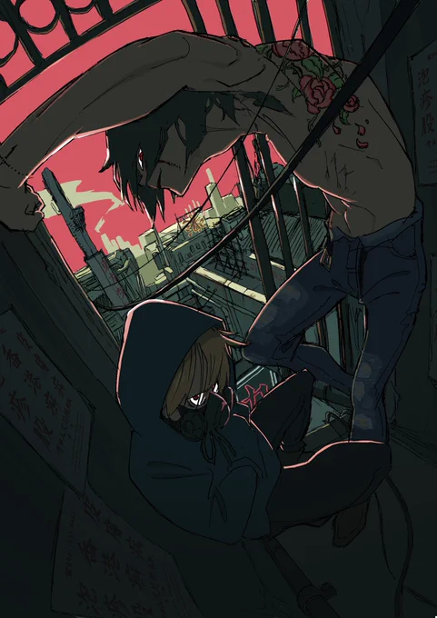 血腥い街 