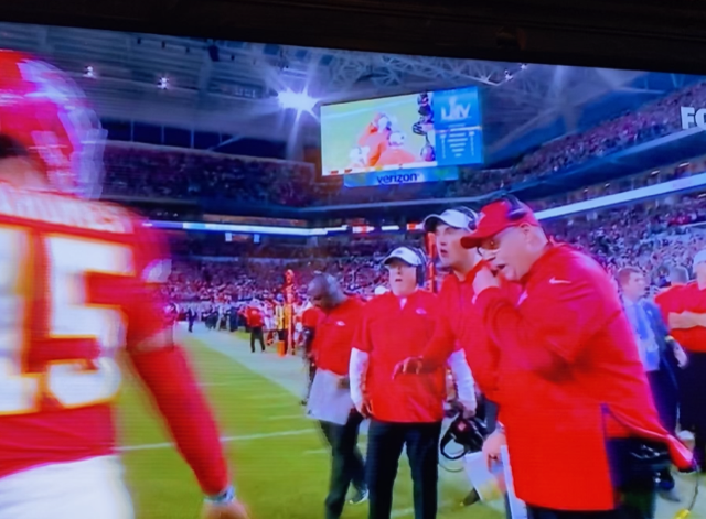 StRitaAthletics's tweet photo. Another Ritaman with a Super Bowl ring! Last night, Mike Kafka '05 (pictured next to Head Coach Andy Reid) of the Chiefs was victorious in the Super Bowl. Mike is the Quarterbacks Coach in Kansas City. Mike is the 2nd Ritaman to win a Super Bowl in the last few years...cont... https://t.co/LrgFtjh9Pb