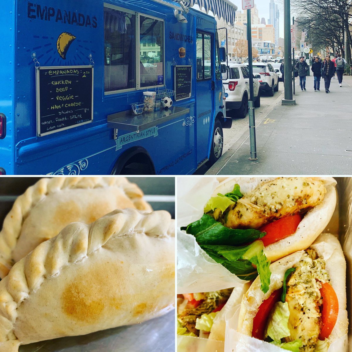 labarra_phila's tweet photo. Mon-Wed-Fri / Lun-Mie-Vie. @ 36 &amp; Market st. 11-4pm. .
.
.
.
#empanadas #sandwiches #caramelflan #alfajores #phillyfoodtrucks #streetfood #phillyfoods #latinfood #marketstreet #centercityphilly #🥟#😊 https://t.co/QeZ6jOpuSy
