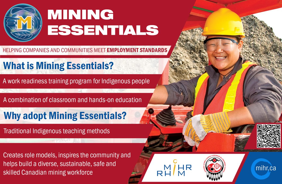 We have recently updated and piloted our #MiningEssentials work-readiness training program. Find out how you can take part in this program that helps Indigenous people prepare for a career in #mining. mihr.ca/certification-…