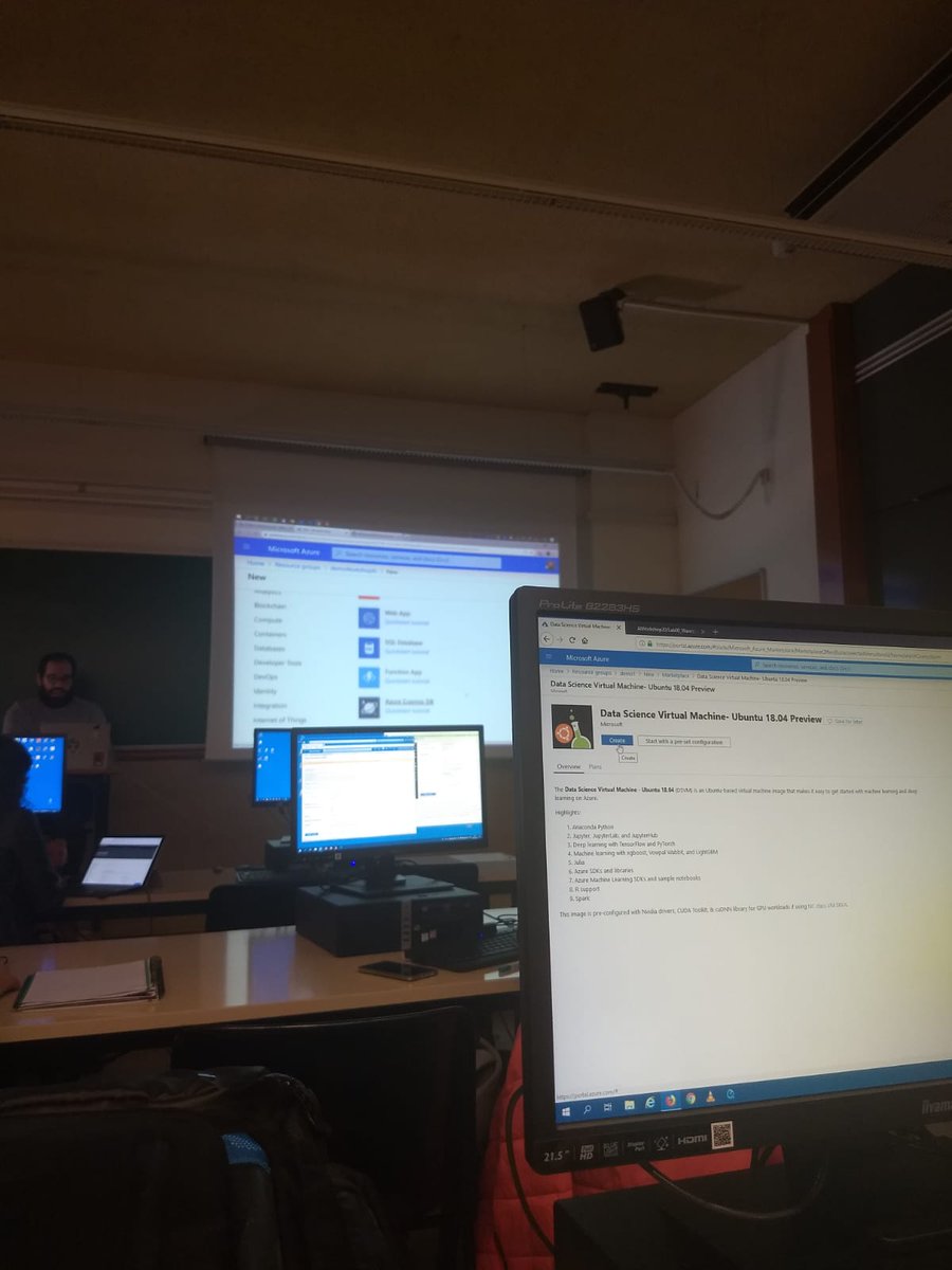 hurukuta's tweet photo. ¡Investigadores e Investigadoras estuvimos todo el día en la @UniBarcelona #ICE #WorkshopAI para aprender de la mano de Eduardo Matallanas las posibilidades de #Jupyter #Python #Azure #DeepLearning #MachineLearning #InteligenciaArtificial #investigación con @ematde @diegomrtnzg https://t.co/MIbJxrGl5D