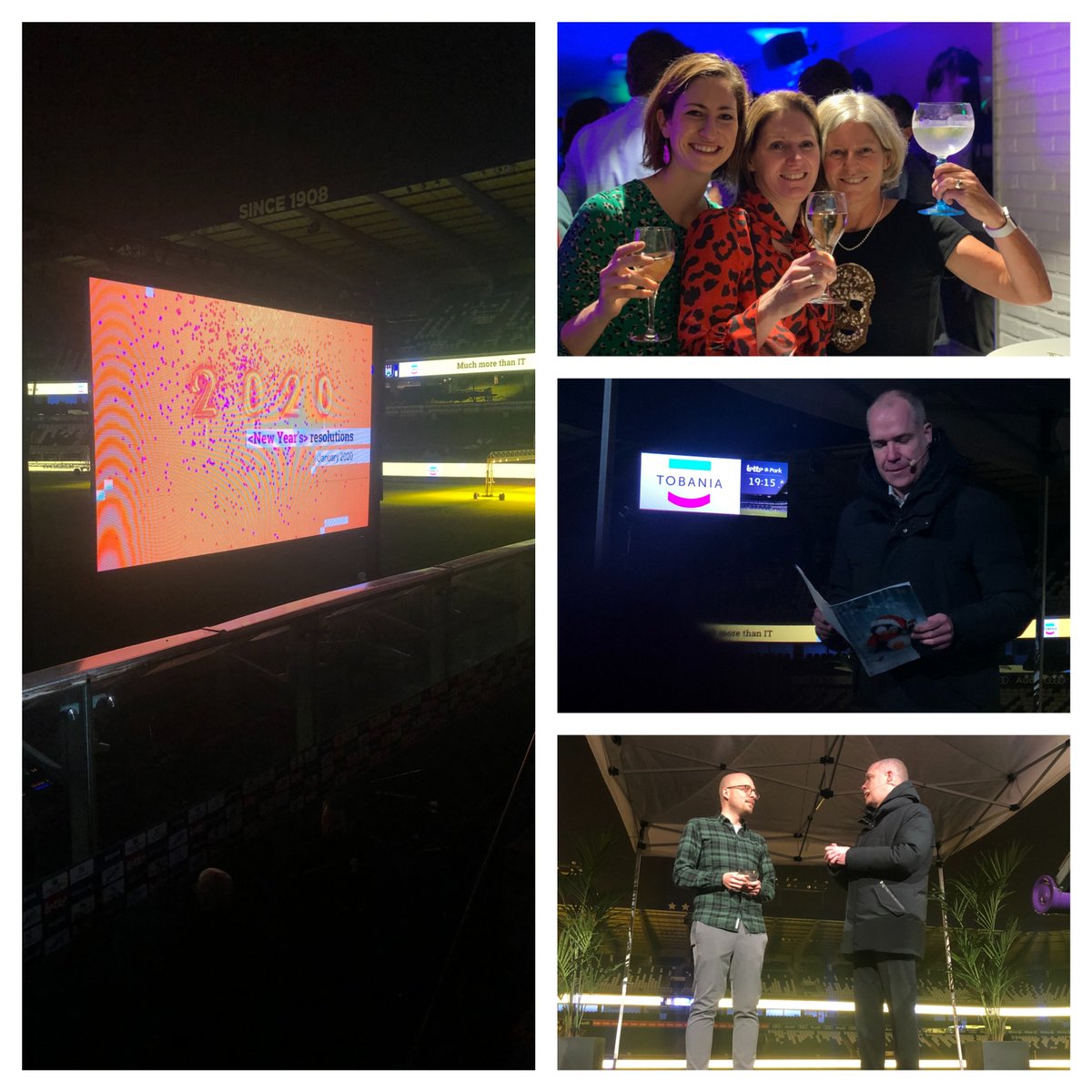 Hello 2020! 🥂 We had a blast welcoming you on our New Year’s reception. We’ve started off 2020 with a bang: TOBE Awards, a pretty awesome setting at <a href="/rscanderlecht/">RSC Anderlecht</a> and – of course - the best company.🎉

#LifeatTobania #EmployerBranding #NewYearsReception